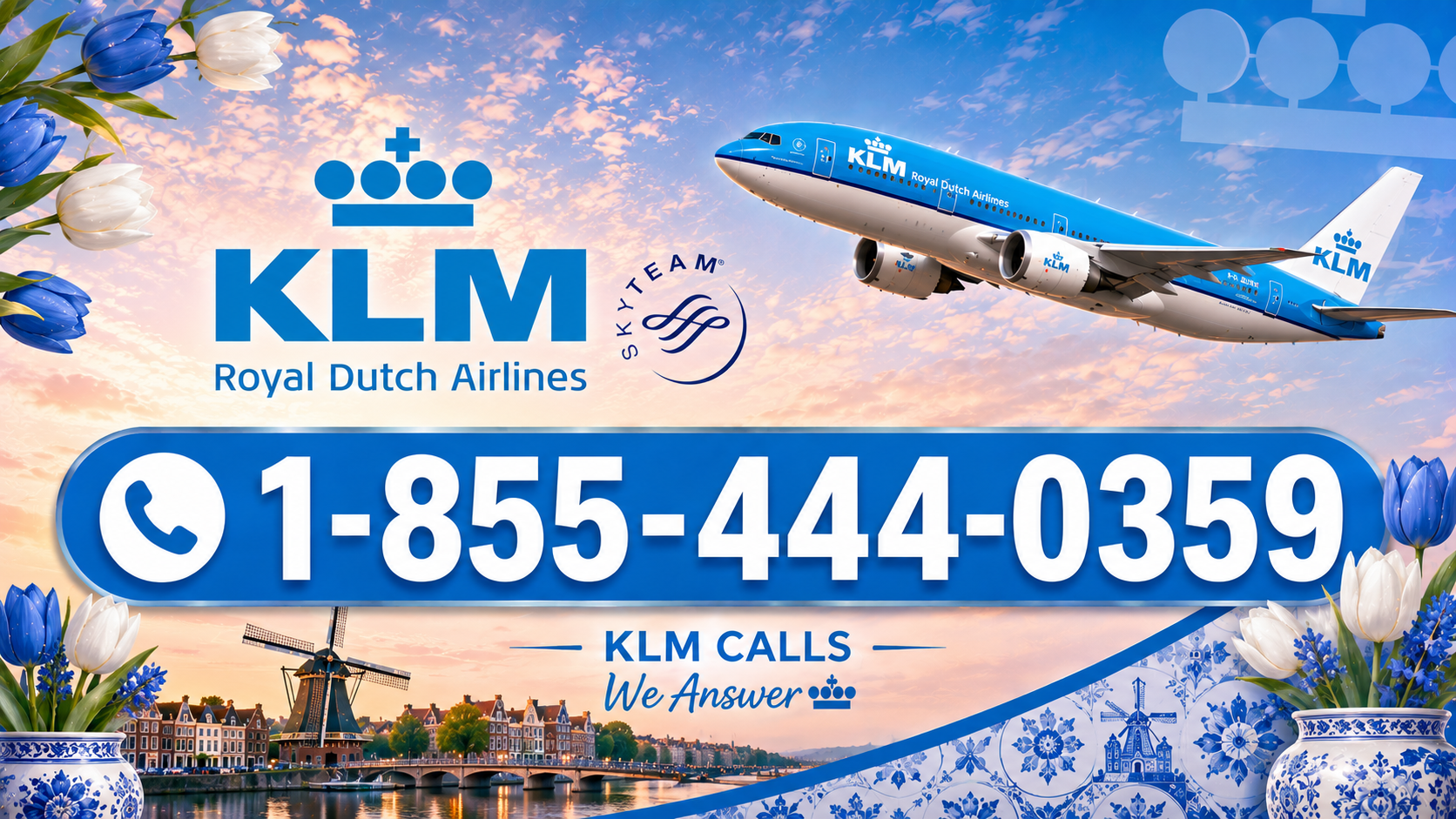 KLM Airlines Flight Booking Assistance | 24/7 Travel Help +1-855-444-0359